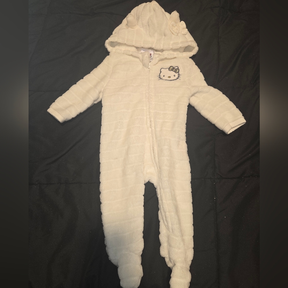 Hello Kitty White Kids Footie One Piece